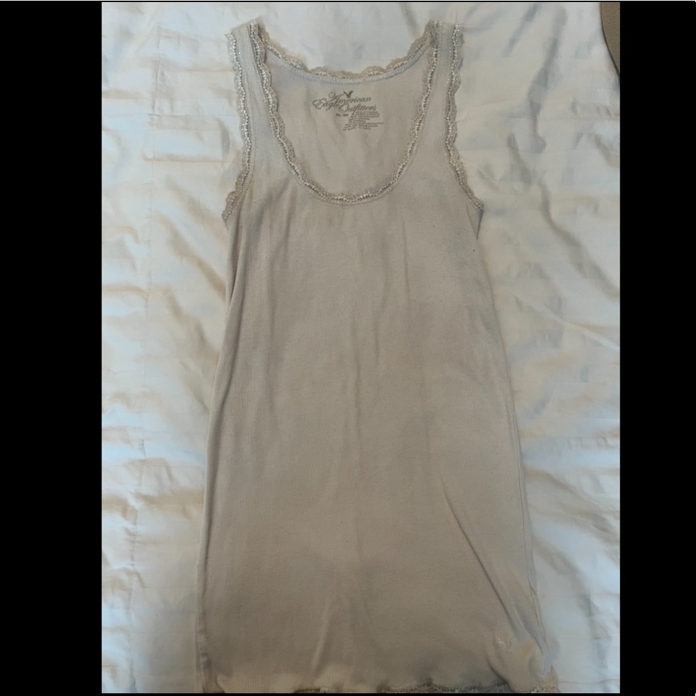 American Eagle white tank top size M, slightly used